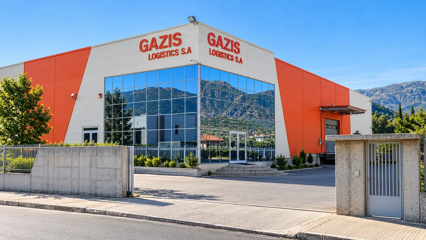 Exterior view of the Gazis Logistics facility